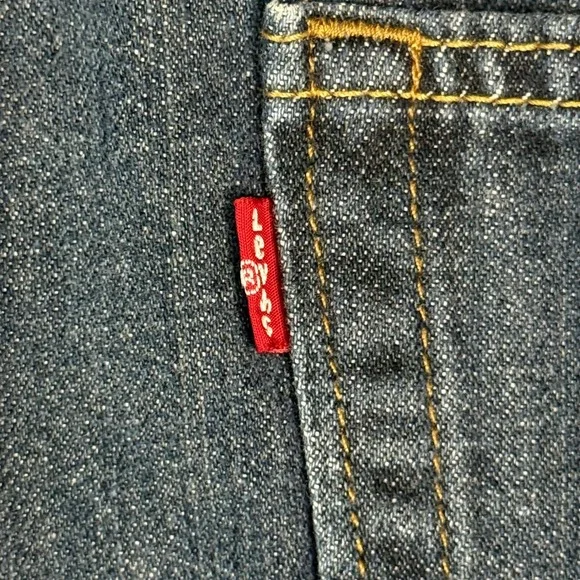 Levi's 559 Relaxed Straight Jeans Mens 42x27 Dark Wash Denim Blue Pants - Picture 16 of 16